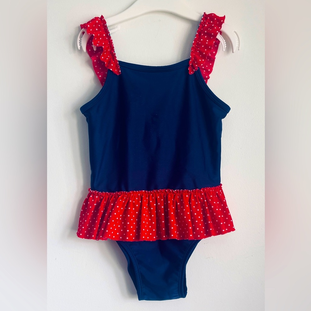 4T Navy One Piece  Tutu Swimsuit